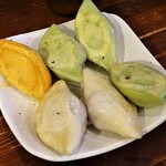 PAIRON - ランチ：四大餃子定食（白、青、レッドドラゴン、セロリ）