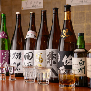 전국 각지에서 들르는 일본술이 자랑! 음료 무제한도 있습니다