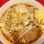 ラーメン二郎 - ラーメン半分＋ニンニク多め＋うずらＳＫ