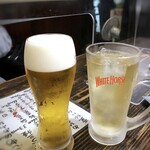 はくしか - ◆ビール(660円）、ハイボール(550円）