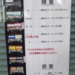 ラーメン二郎 - メニュー