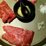 旅籠屋 定山渓商店 - ざぶとん、ミスジ、シンシン、ウニ