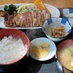 中里飲食店 - イカ焼き定食