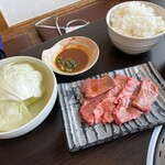 Yakiniku Matsuzaka - 焼肉オリーブ牛ランチ（1,160円）_2022年5月