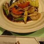 新世界菜館 - 海老の中国黒味噌炒め