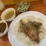 バングラキッチン西千葉 - 月曜日 ローストチキンセット