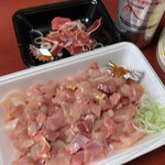 竹やぶ 玖珠本店 - ずり刺しとにんにくと銀色のヤツ