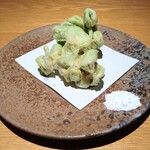季節料理かたやま - 空豆天ぷら