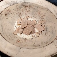 日本のイタリア料理店 sai - 新ジャガ芋のズッパ トリュフのジェラート