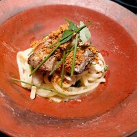 日本のイタリア料理店 sai - 太刀魚と焼き茄子"リングイネ"