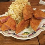金町製麺 - ハムカツ