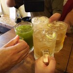 金町製麺 - 乾杯（メガハイボールなど）