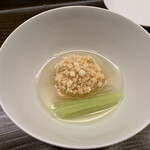 片折 - 白海老のあられ揚げ