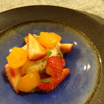 ジューダバレリーノ - 苺と金柑のｺﾝﾎﾟｰﾄ&ｱｲｽｸﾘｰﾑ