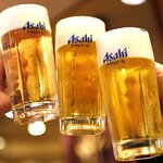 Asahi Super Dry draft beer (medium mug)