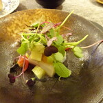 ジューダバレリーノ - ﾀｲﾗｷﾞ貝と南河内産野菜のﾏﾘﾈ