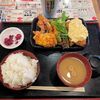 Taishuu Izakaya Toriichizu - でか唐揚げとチキン南蛮の相盛り定食（4個）　704円
                ご飯大盛・お替り・味噌汁お替り無料