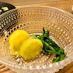 鮨おばな - イエローミミと菜の花