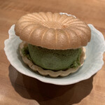 おおたに - 抹茶あずきのアイス最中