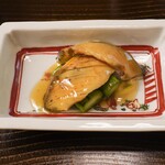 片折 - 宇出津の煮鮑とアスパラガス
