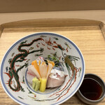 赤坂 菊乃井 - 昼懐石１３３１０円。明石天然鯛、縞鯵。さすがの美味しさです（╹◡╹）（╹◡╹）