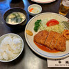 浅草 とんかつ中根 - ロースカツ定食(1300円)