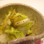 新ばし 星野 - 白菜の浅漬け