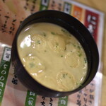 すし三崎丸 - ランチ共通の味噌汁２０２２年４月