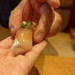 天ぷら たけうち - 天草の天然まぐろ鯵握り