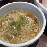 shougajouyusemmongamushara - ■特製背脂生姜醤油つけ麺¥1,180