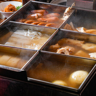 濃縮了高湯風味的「關東煮」 ◆居酒屋菜單也很豐富。