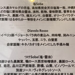 Japanese Soba Noodles 蔦 - ディアボロ ロッソの食材