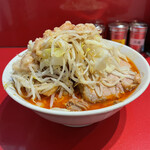 ラーメン二郎 - ラーメン小　SK半分　全マシ