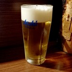 鳥久 - ビール 450円