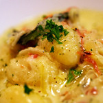 TAKASHI - 菜の花とフレッシュトマトのバジルクリームソースのニョッキ