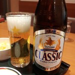 Miyoshino - 餃子とビールのセット 690円のビール