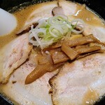 ラーメン長山 - チャーシュー麺(太麺、大盛)