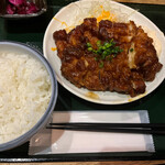 鳥酎 虎ノ門 - 漬け鶏南蛮定食800円