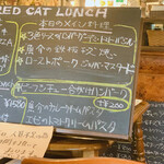 赤いトタン屋根の猫 - 