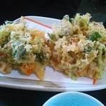 星月 - 掻き揚げ天ぷら(海老入り)