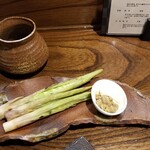 酒楽　ひろ喜 - 淡竹(はちく)はそのまま素焼きで。