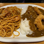 カレー専門店　パピー - この日の日替わりはイカリングカレーとナポリタン