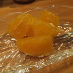 天寿し - 果物はメロンではなく、私だけオレンジ♪