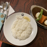 デリー - カシミールカレー800円＋ゆで卵50円