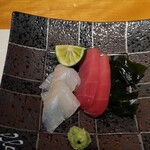 寿司 向月 別館 - ヒラメ＆マグロ
