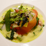 ル・ジャルダン・デ・サヴール - ミシェル・ブラスのスペシャル 20数種類の温野菜のガルグイユ