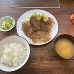 下総屋 - 生姜焼き定食 ¥650