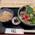 うどん ゆきの - てんぶっかけ＋かやくご飯