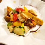 GLAMOROUS - 北海道産ホタテと野菜のバターソテー