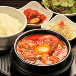 Sundubu jjigae set meal